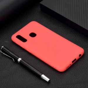For Galaxy A20e Candy Color TPU Case(Red) (OEM)