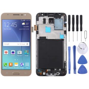TFT LCD Screen for Galaxy J5 (2015) / J500F Digitizer Full Assembly with Frame (Gold) (OEM)