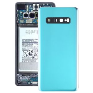 For Galaxy S10+ Battery Back Cover with Camera Lens (Green) (OEM)