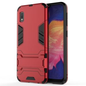 Shockproof PC + TPU Case for Galaxy A10e, with Holder (Red) (OEM)
