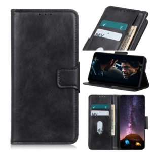 For Alcatel 1SE 2020 Mirren Crazy Horse Texture Horizontal Flip Leather Case with Holder & Card Slots & Wallet(Black) (OEM)