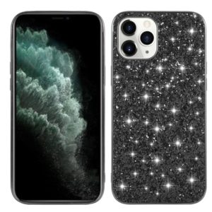 For iPhone 12 Pro Max Glitter Powder Shockproof TPU Protective Case(Black) (OEM)