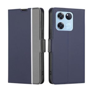 For OnePlus Ace Racing Twill Texture Side Button Leather Phone Case(Blue) (OEM)