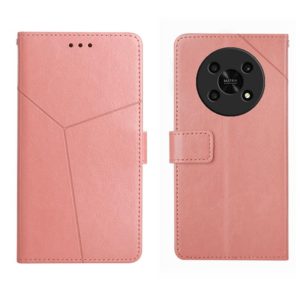 For Honor Magic4 Lite 5G Y Stitching Horizontal Flip Leather Phone Case(Rose Gold) (OEM)