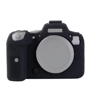 For Canon EOS R6 Litchi Texure Soft Silicone Case(Black) (OEM)