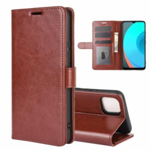 For OPPO Realme C11 R64 Texture Single Horizontal Flip Protective Case with Holder & Card Slots & Wallet& Photo Frame(Brown) (OEM)