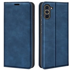 For Huawei Nova 10 Pro Retro-skin Magnetic Suction Leather Phone Case(Dark Blue) (OEM)