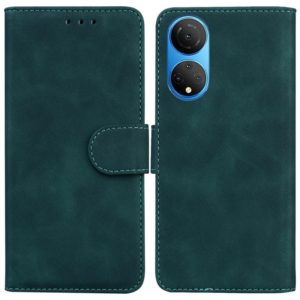 For Honor X7 Skin Feel Pure Color Flip Leather Phone Case(Green) (OEM)