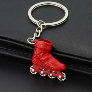 Creative Simulation Skates Keychain Personalized Pendant Gift(Red) (OEM)