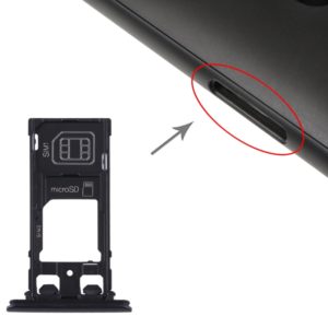 SIM Card Tray + SIM Card Tray + Micro SD Card Tray for Sony Xperia XZ2 Compact(Black) (OEM)