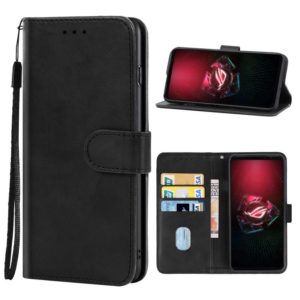 Leather Phone Case For Asus ROG Phone 5 Pro(Black) (OEM)