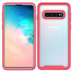For Samsung Galaxy S10 Starry Sky Solid Color Series Shockproof PC + TPU Protective Case(Red) (OEM)