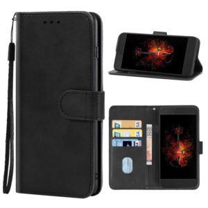 Leather Phone Case For Infinix Hot 5(Black) (OEM)