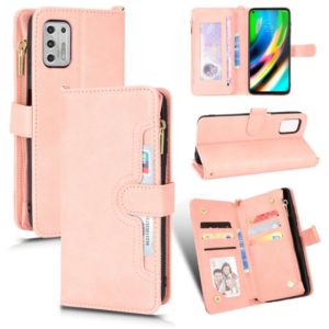 For Motorola Moto G Stylus 5G 2021 Litchi Texture Zipper Leather Phone Case(Pink) (OEM)