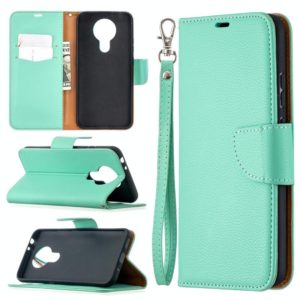 For Nokia 3.4 Litchi Texture Pure Color Horizontal Flip Leather Case with Holder & Card Slots & Wallet & Lanyard(Green) (OEM)