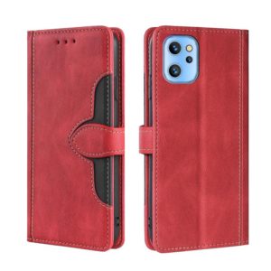 For UMIDIGI A13/A13 Pro/A13S Stitching Skin Feel Magnetic Buckle Horizontal Flip PU Leather Case(Red) (OEM)