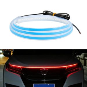Car LED Streamer Decorative Hood Atmosphere Lights, Style: Monochrome Red Light(1.8m) (OEM)
