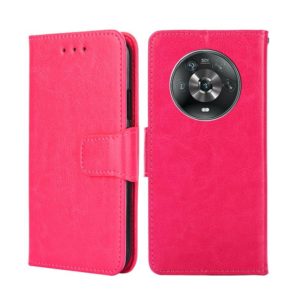 For Honor Magic4 Crystal Texture Leather Phone Case(Rose Red) (OEM)