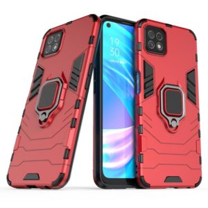 For OPPO A72 5G Shockproof PC + TPU Protective Case with Magnetic Ring Holder(Red) (OEM)