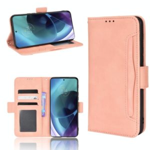 For Motorola Moto G41 / G31 Skin Feel Calf Pattern Leather Phone Case(Pink) (OEM)