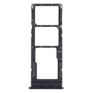 For Tecno Spark 5 Air KD6a SIM Card Tray + SIM Card Tray + Micro SD Card Tray (Black) (OEM)