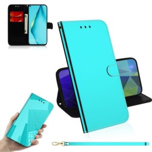 For Huawei nova 7i Imitated Mirror Surface Horizontal Flip Leather Case with Holder & Card Slots & Wallet & Lanyard(Mint Green) (OEM)