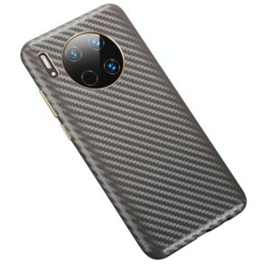 For Huawei Mate 30 Carbon Fiber Leather Texture Kevlar Anti-fall Phone Protective Case(Grey) (OEM)