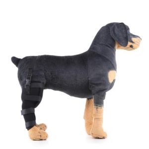 HJ19 Pet Surgery Rehabilitation Back Leg Protector Walking Aids, Size: S(Black Right Back Leg) (OEM)