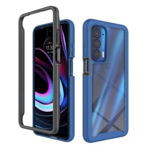 For Motorola Edge 2021 Starry Sky Solid Color Series Shockproof PC + TPU Protective Case(Royal Blue) (OEM)