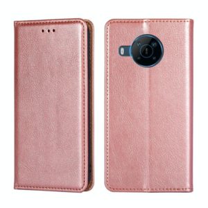 For Nokia X100 Gloss Oil Solid Color Magnetic Flip Leather Phone Case(Rose Gold) (OEM)