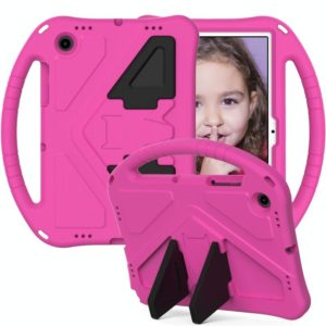 For Samsung Galaxy Tab A8 10.5 2021 X200 / X205 EVA Shockproof Tablet Case with Holder(RoseRed) (OEM)