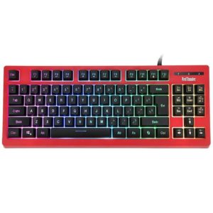 PK-870 USB Port RGB Lighting Mechanical Gaming Wired Keyboard(Red) (OEM)