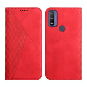 For Motorola G Pure Skin Feel Magnetic Leather Phone Case(Red) (OEM)