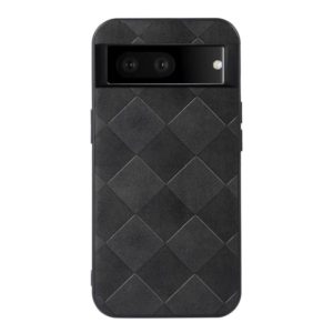 For Google Pixel 7 5G Weave Plaid PU Phone Case(Black) (OEM)
