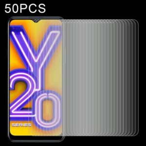 For Vivo Y20 50 PCS 0.26mm 9H 2.5D Tempered Glass Film (OEM)
