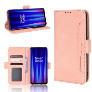 For OnePlus Nord CE 2 5G Skin Feel Calf Pattern Leather Phone Case(Pink) (OEM)