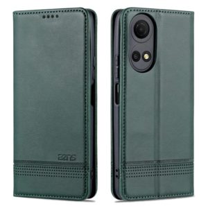 For Honor Play 30 Plus AZNS Magnetic Calf Texture Leather Phone Case(Dark Green) (AZNS) (OEM)