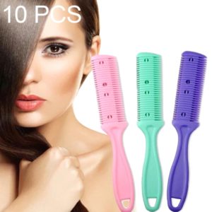 3pcs Hair Tools Double-sided Knife Hair Comb Hair Bangs Trimmer Thinning Device Hair Clipper, Random Color Delivery (OEM)