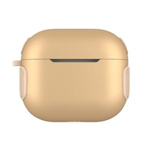 2 in 1 Matte Texture Contrast Color PC + TPU Earphone Case For AirPods 3(Gold) (OEM)
