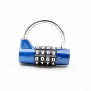 4 Digit Combination Locks Door And Window Padlock U-Shaped Combination Lock for Toolbox(Blue) (OEM)