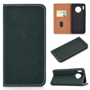 For Huawei Mate 30 Solid Color Magnetic Horizontal Flip Leather Case with Card Slot & Holder(Green) (OEM)