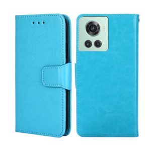 For OnePlus Ace/10R Crystal Texture Leather Phone Case(Light Blue) (OEM)