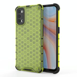 For OPPO Reno 4 Pro Shockproof Honeycomb PC + TPU Case(Green) (OEM)