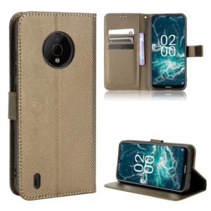 For Nokia C200 Diamond Texture Leather Phone Case(Brown) (OEM)