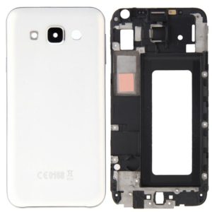 For Galaxy E5 / E500 Full Housing Cover (Front Housing LCD Frame Bezel Plate + Rear Housing Battery Back Cover ) (White) (OEM)