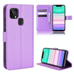 For Oukitel C22 Diamond Texture Leather Phone Case(Purple) (OEM)