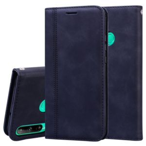 For Huawei P40 Lite E / Y7P Frosted Business Magnetic Horizontal Flip PU Leather Case with Holder & Card Slot & Lanyard(Black) (OEM)