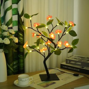 10LM 24 LED Peach Blossom Tree Lamp Interior Decoration Night Light(Warm Light) (OEM)