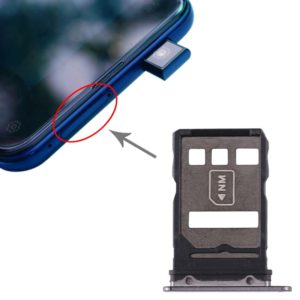 SIM Card Tray + NM Card Tray for Huawei Mate 30 (Black) (OEM)