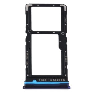 SIM Card Tray + SIM Card Tray / Micro SD Card Tray for Xiaomi Redmi Note 9 Pro 5G M2007J17C (Blue) (OEM)
